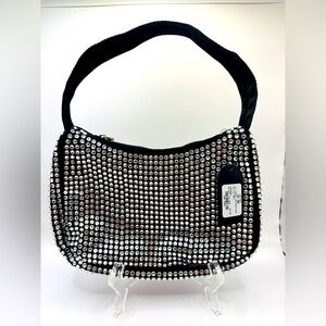 Le Freak Black and Silver Studded Women's Bag